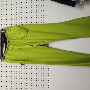 𝅺chic flex scrub pants women's Size XS green elastic waist
